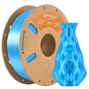 Катушка пластика ERYONE PLA-Silk 1,75мм 1кг - голубой