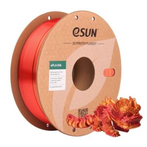 Катушка пластика ESUN PLA-Silk Rainbow 1,75мм 1кг - красный;золотой